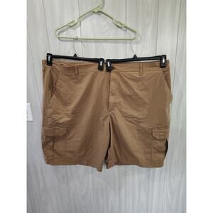 Men's Chaps Plus Size Shorts Size 52 Brown Outdoors Comfort Stretch